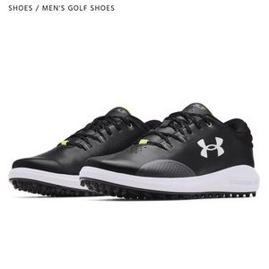 Under Armour Golf Draw Sport Spikeless Black Golf Shoe Sneaker